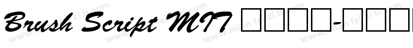 Brush Script MIT 常规斜体字体转换